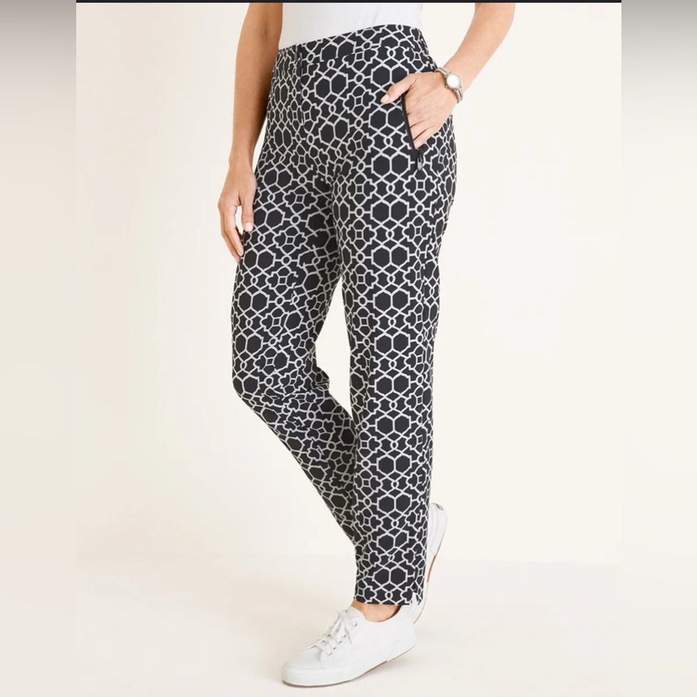 Chico’s Geometric Print Pants | Size 0.5 | Statement Style & Comfort